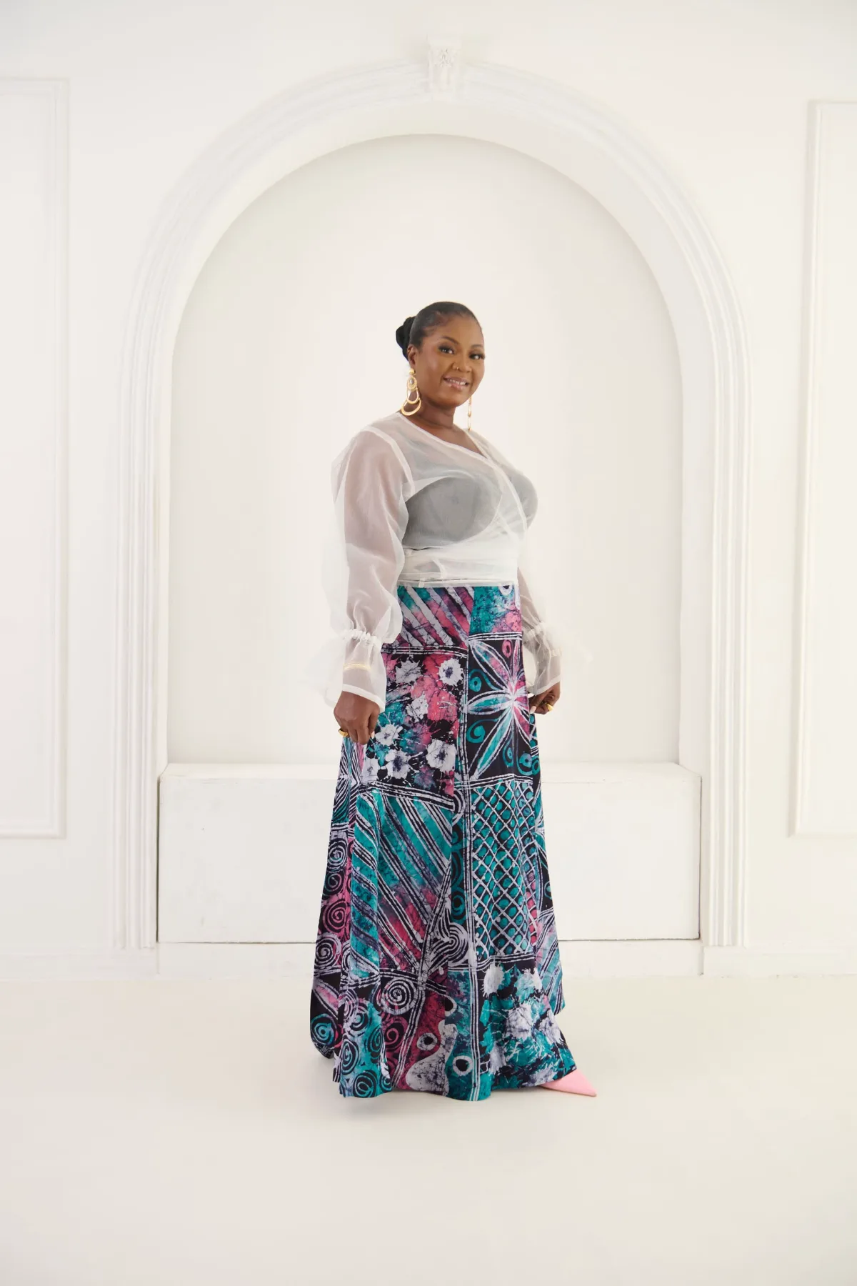 ITURA_in her ease. Batik Skirt 